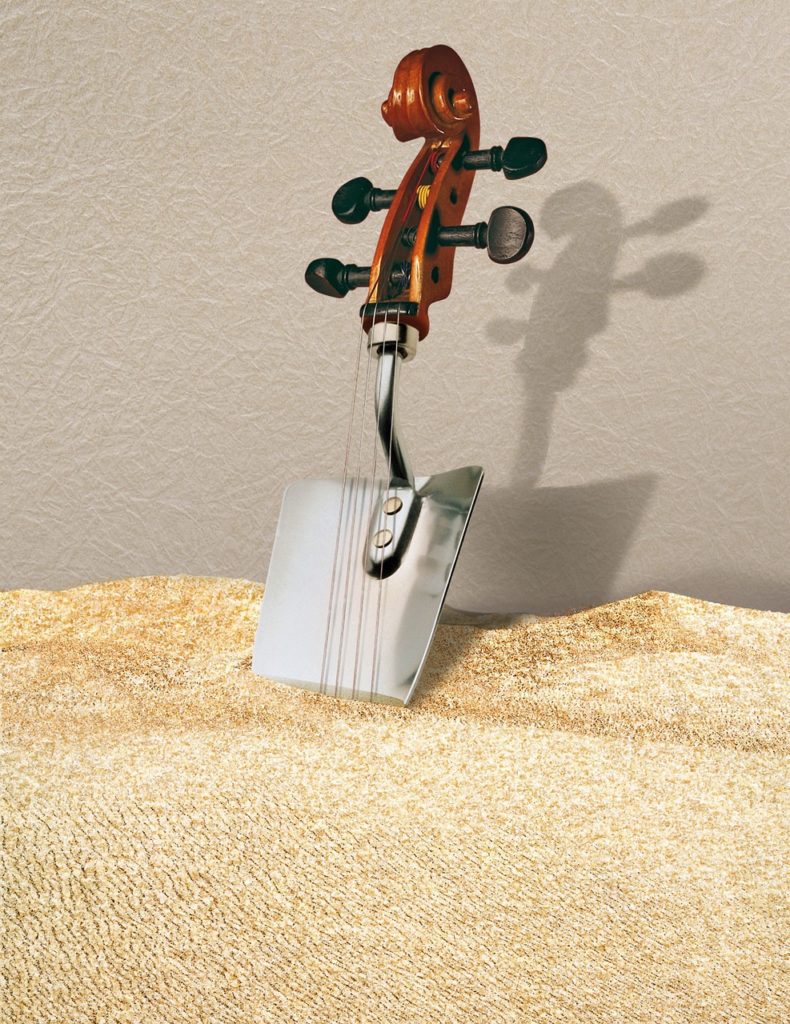 Le violon c'est trop intellec truelle pour le RAP