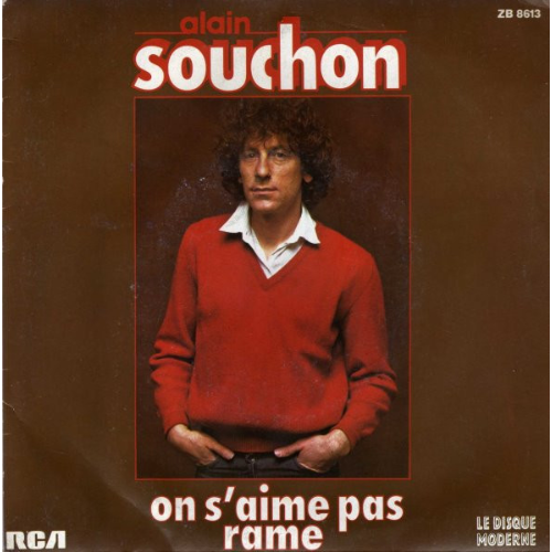 Alain Souchon pochette du single "Rame"