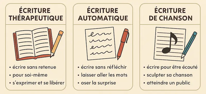 3 Types d'écriture